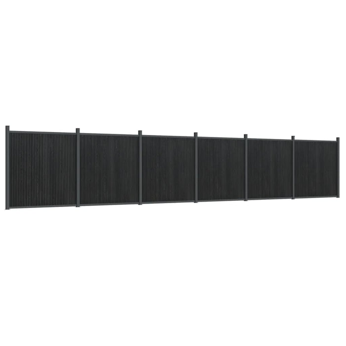 Pannello di Recinzione Grigio 1045x186 cm in WPCcod mxl 91676