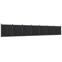 Pannello di Recinzione Grigio 1218x186 cm in WPCcod mxl 115634