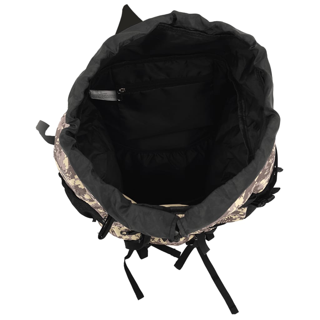 Zaino da Trekking Cammello Mimetico 60 L in Tessuto Oxford