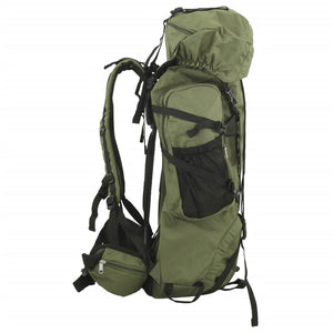 Zaino da Trekking Verde Militare 60 L in Tessuto Oxford 4009965