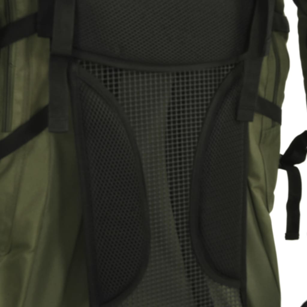 Zaino da Trekking Verde Militare 60 L in Tessuto Oxford 4009965