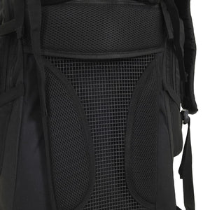 Zaino da Trekking Nero 80 L in Tessuto Oxford