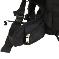 Zaino da Trekking Nero 80 L in Tessuto Oxford