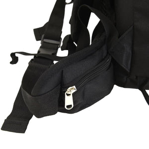 Zaino da Trekking Nero 80 L in Tessuto Oxford