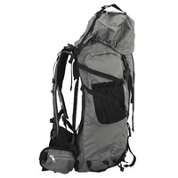 vidaXL Zaino da Trekking Grigio 80 L in Tessuto Oxford