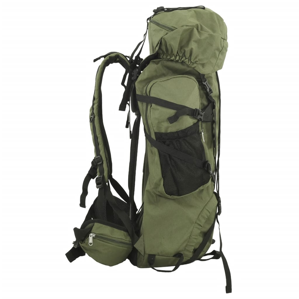 Zaino da Trekking Verde Militare 80 L in Tessuto Oxford 4009972