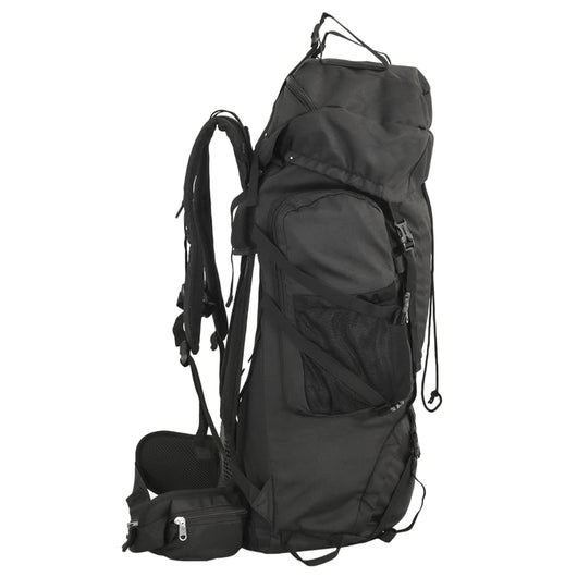 vidaXL Zaino da Trekking Nero 100 L in Tessuto Oxford