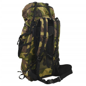 Zaino da Trekking Verde Mimetico 100 L in Tessuto Oxford 4009976