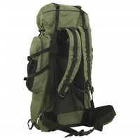 Zaino da Trekking Verde Militare 100 L in Tessuto Oxford