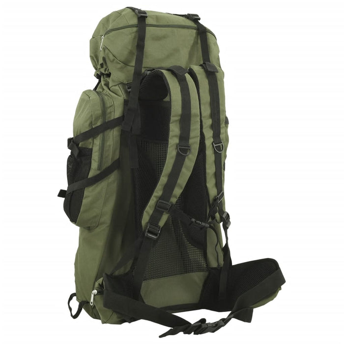 Zaino da Trekking Verde Militare 100 L in Tessuto Oxford
