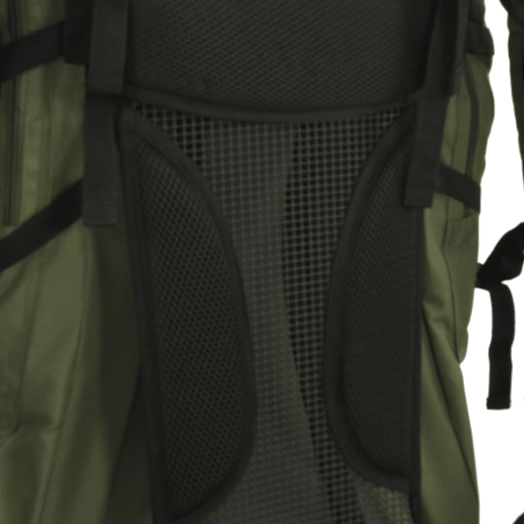 Zaino da Trekking Verde Militare 100 L in Tessuto Oxford 4009979