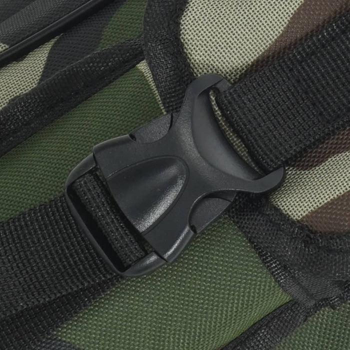 vidaXL Borsa per Canna da Pesca Verde Mimetico 150 cm Tessuto Oxford