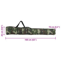 Borsa per Canna da Pesca Verde Mimetico 160 cm Tessuto Oxford 4009997