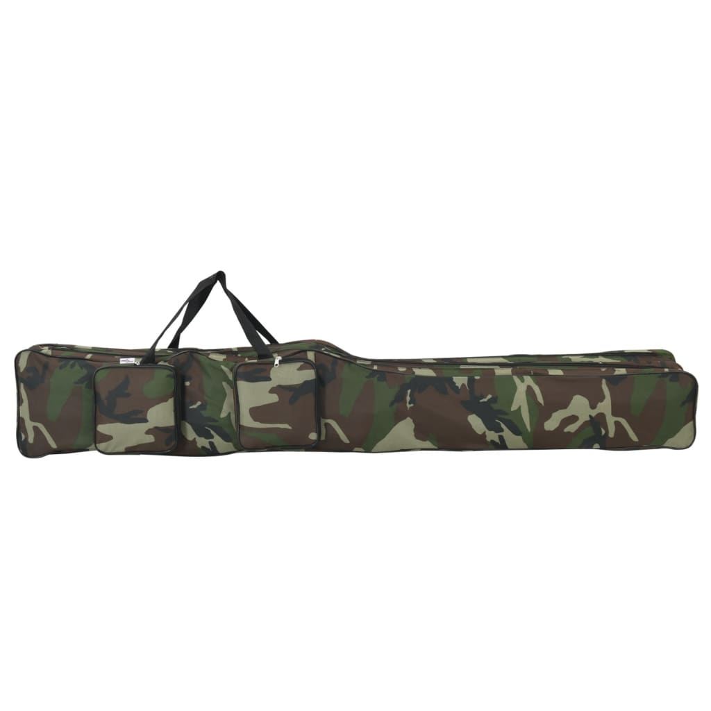 Borsa per Canna da Pesca Verde Mimetico 150 cm Tessuto Oxford