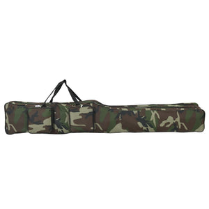 Borsa per Canna da Pesca Verde Mimetico 150 cm Tessuto Oxford