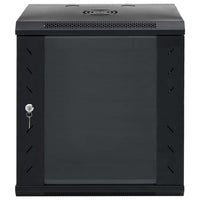 vidaXL Armadietto di Rete a Parete 12U da 19" IP20 53x40x60 cm
