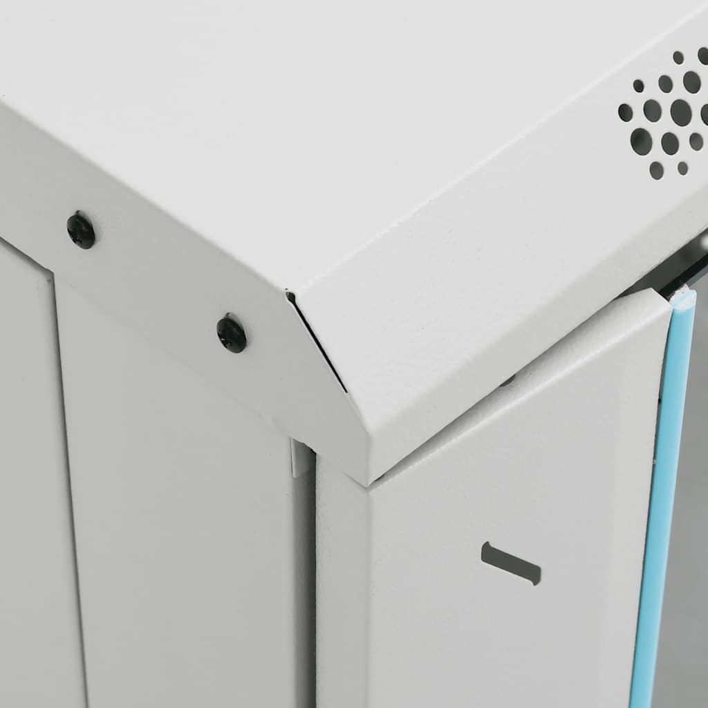 Armadietto di Rete 15U con Ruote Girevole 19" IP20 60x45x86 cm 30265