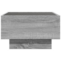 Tavolino Salotto con LED Grigio Sonoma 50x50x30 cm Multistrato 847509