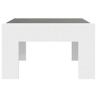 Tavolino da Salotto con LED Infinity Bianco 50x50x30 cm 847602