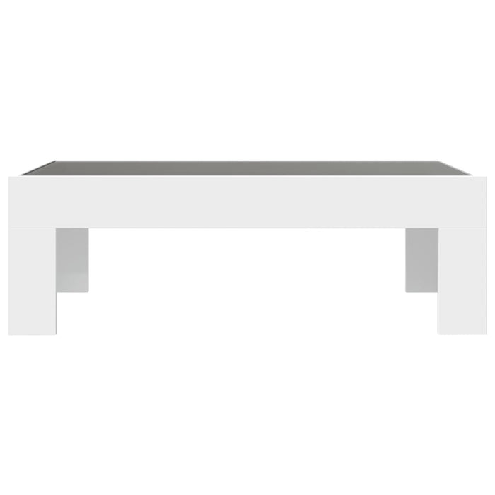 Tavolino da Salotto con LED Infinity Bianco 90x50x30 cm 847616