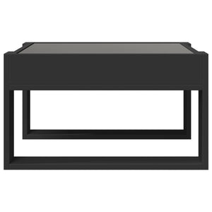 Tavolino da Salotto con LED Infinity Nero 50x53x30 cm 847624