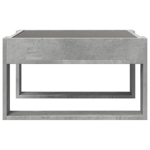 Tavolino Salotto con LED Infinity Grigio Cemento 50x53x30 cm 847626