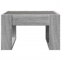 Tavolino da Salotto con LED Infinity Grigio Sonoma 50x53x30 cm 847628