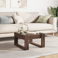 Tavolino Salotto con LED Infinity Rovere Marrone 50x53x30 cm 847629