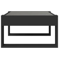 Tavolino da Salotto con LED Infinity Nero 70x53x30 cm 847631