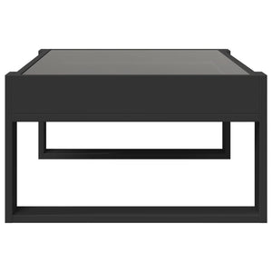 Tavolino da Salotto con LED Infinity Nero 90x53x30 cm 847638