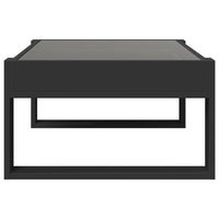 vidaXL Tavolino da Salotto con LED Infinity Nero 90x53x30 cm