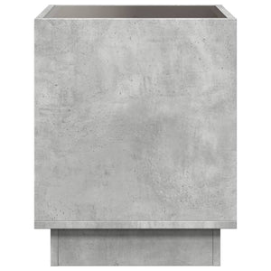 Tavolino da Salotto con LED Infinity Grigio Cemento 40x40x50 cm 847647