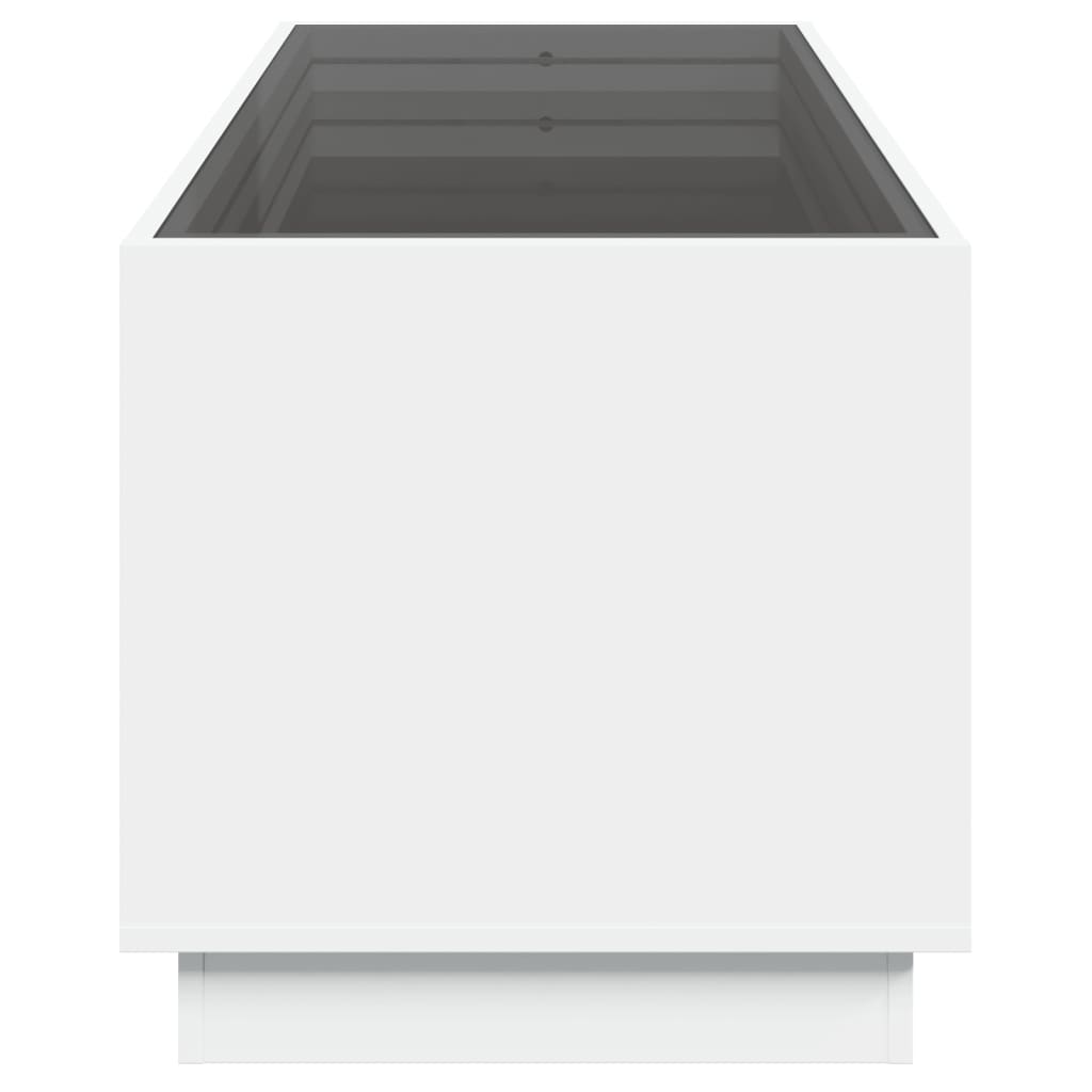 vidaXL Tavolino da Salotto con LED Infinity Bianco 90x50x50 cm