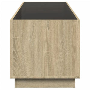 vidaXL Tavolino da Salotto con LED Infinity Rovere Sonoma 90x50x50 cm