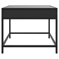 Tavolino da Salotto con LED Infinity Nero 50x50x41 cm 847677