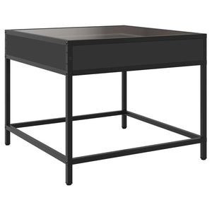 Tavolino da Salotto con LED Infinity Nero 50x50x41 cm 847677