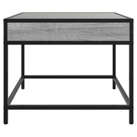 Tavolino da Salotto con LED Infinity Grigio Sonoma 50x50x41 cm 847680