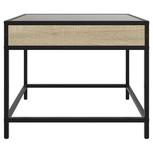 Tavolino da Salotto con LED Infinity Rovere Sonoma 70x50x41 cm 847683