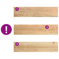 Gradini 12 pz 110x25x2 cm in Rovere Massello Non Trattato