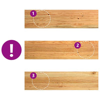 Gradini 8 pz Marrone Chiaro 100x25x2 cm Legno Massello Rovere 3282968