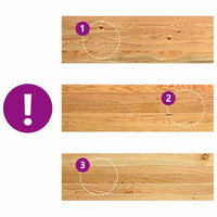 vidaXL Gradini 16 pz Marrone Chiaro 80x30x2 cm Legno Massello Rovere