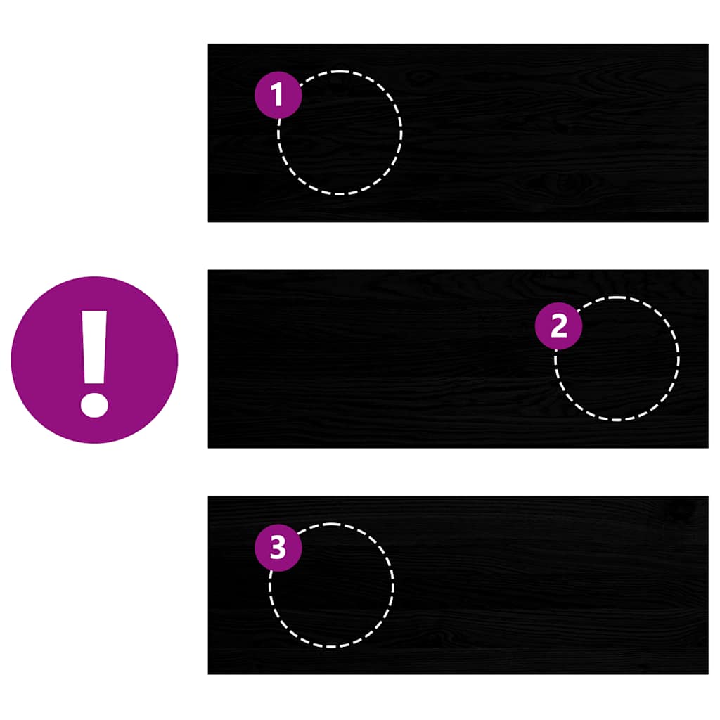 vidaXL Gradini 8 pz Marrone Scuro 70x30x2 cm Legno Massello Rovere