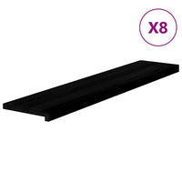 Gradini 8 pz Marrone Scuro 120x30x2 cm Legno Massello Rovere 3283036