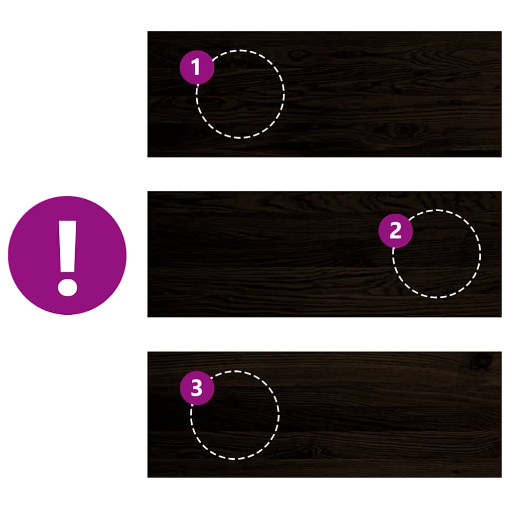 Gradini 16 pz Marrone Scuro 70x25x2 cm Legno Massello Rovere 3283049