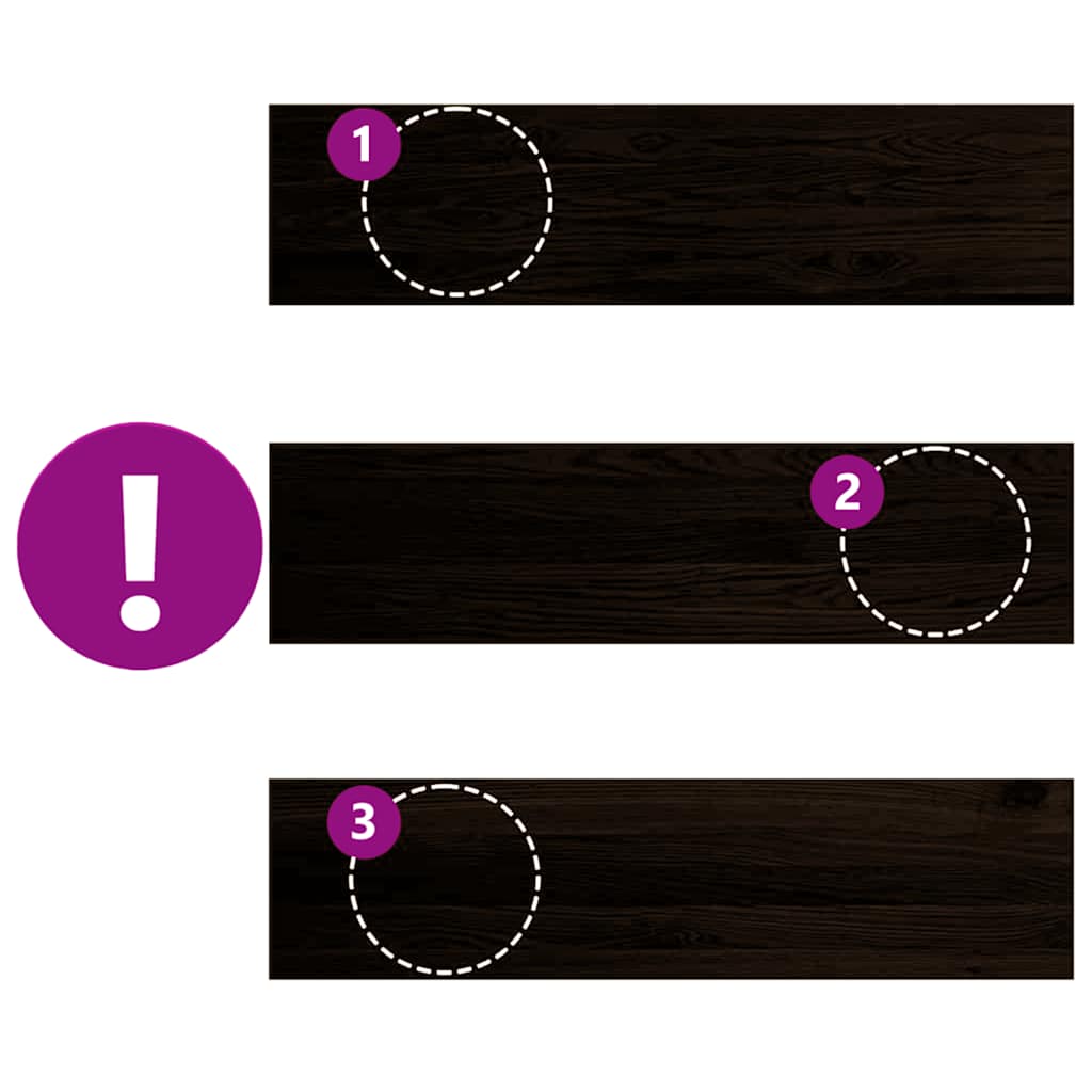 vidaXL Gradini 16 pz Marrone Scuro 100x25x2 cm Legno Massello Rovere