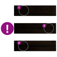 vidaXL Gradini 16 pz Marrone Scuro 100x25x2 cm Legno Massello Rovere