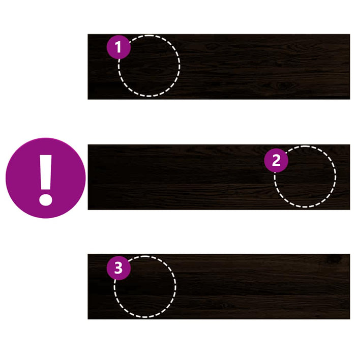 vidaXL Gradini 16 pz Marrone Scuro 100x25x2 cm Legno Massello Rovere