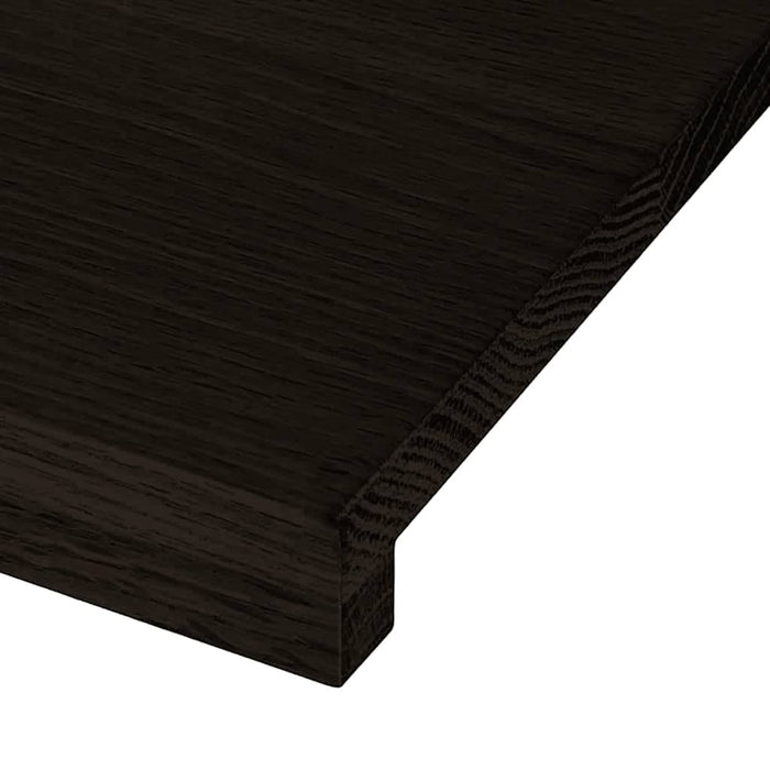 vidaXL Gradini 16 pz Marrone Scuro 100x25x2 cm Legno Massello Rovere