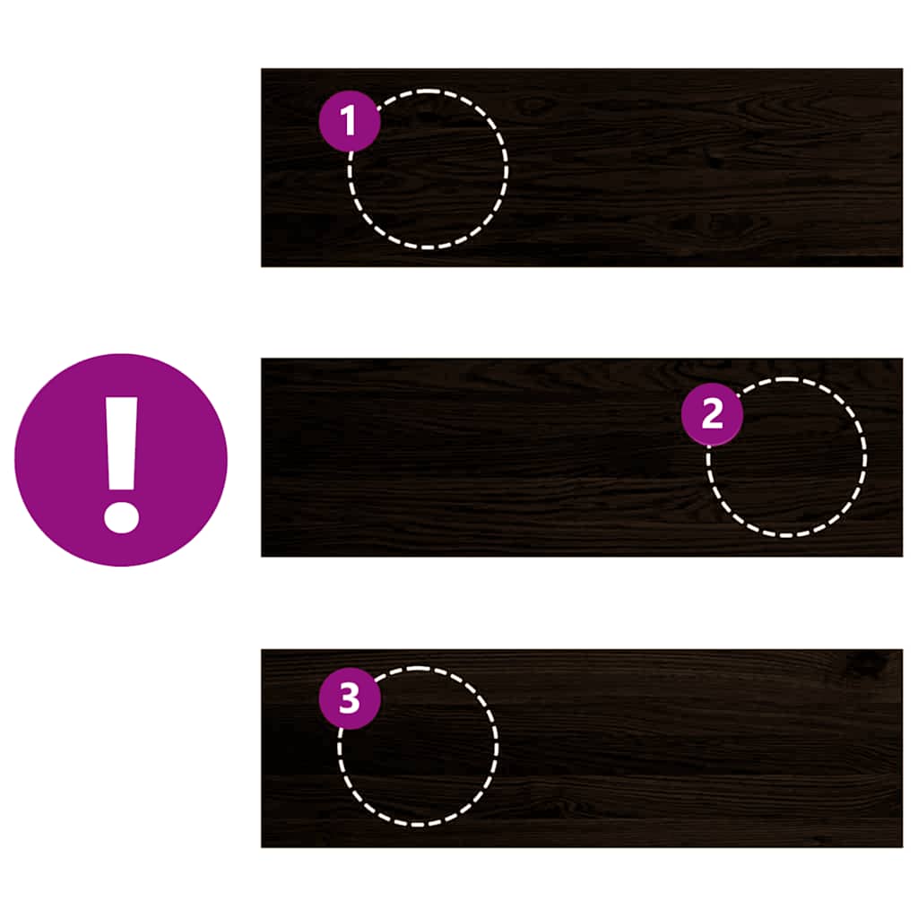 Gradini 16 pz Marrone Scuro 80x30x2 cm Legno Massello Rovere