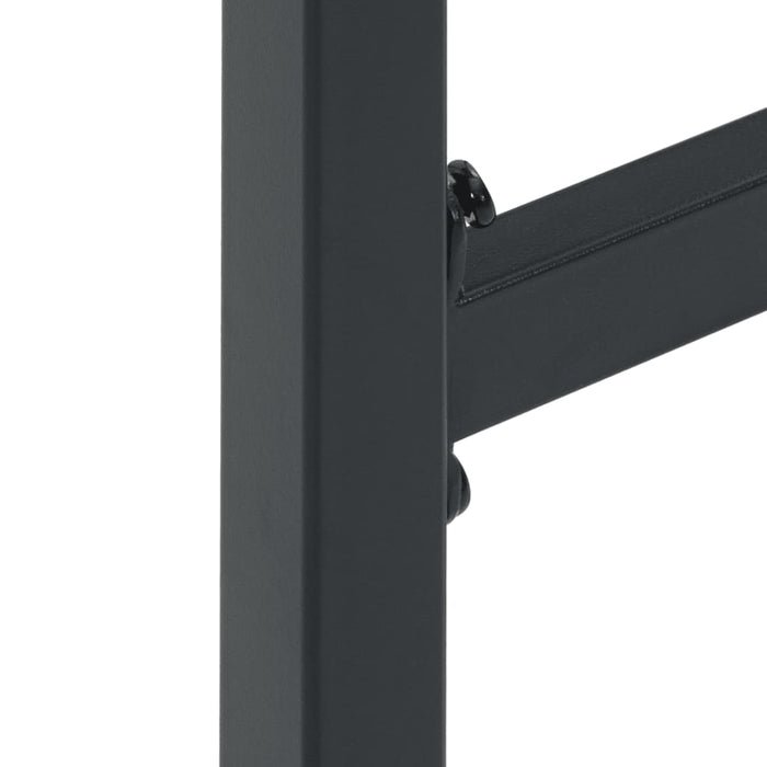 Set Bar da Giardino 3pz Nero in Acciaio Verniciato a Polvere 3283750